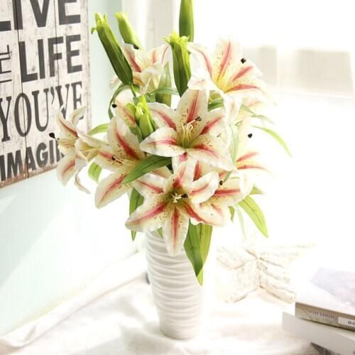 2PCS 18CM PU Artificial Flowers Calla Lily Bunch Fake Flower Bouquet Table Home Wedding Decoration Fall Decor