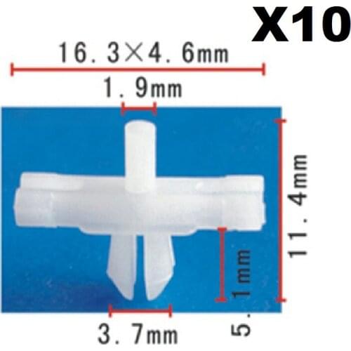 10pcs OE Nylon Door Panel Clip Retainers Clips Body Side Moulding Trim Retainer Clips For BMW