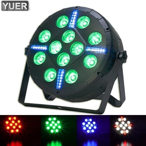 12PCS illusion Plastic Par Light RGBW 4IN1 Disco Wash Light Equipment 8 Channels DMX 512 LED Effect Stage DJ Party Lighting