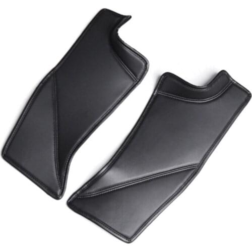 U90C 2 Pcs Door Sill Scuff Plate Guard Designed for Model Y Anti Kick Pad Easy to Clean Cover Auto Interior Accessories