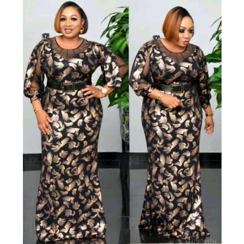 2XL-6XL 2021 Summer African Women Printing Plus Size Long Dress African Dresses for Women African Clothes African Clothes
