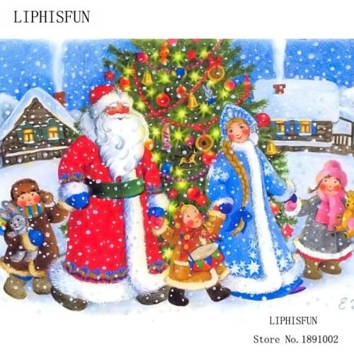 5D Diy Diamond Embroidery Happy Christmas Diamond Painting Cross Stitch Full Square Rhinestone Mosaic Home Decoration