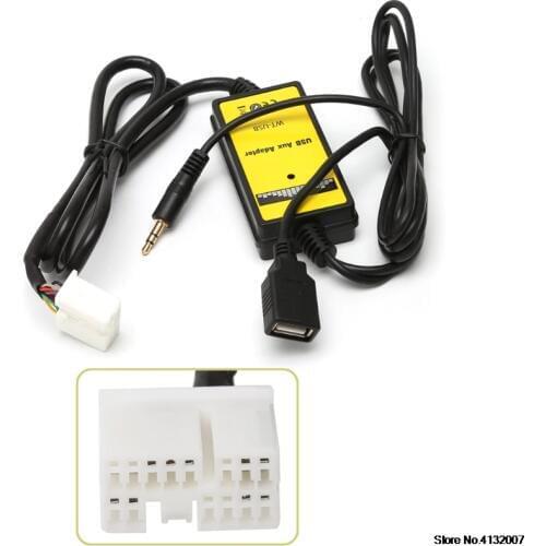 Car MP3 Audio Interface SD AUX USB Data Cable Adapter CD Changer For Honda Acura