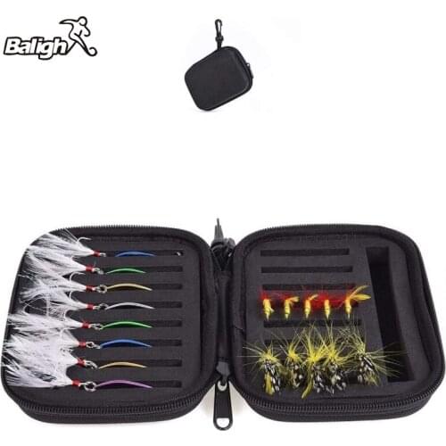 Balight Fishing Lures Bag Spinners Baits Spoon Set With Tackle Bag Trout Bass Salmon Pike Walleye Fishing Tackle Lures Bag