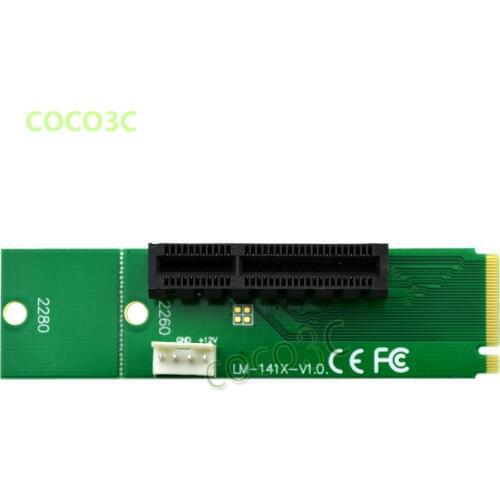 Free shipping NGFF to PCI-e 4x Slot Riser Card M key M.2 SSD Port to PCI Express adapter Convertor