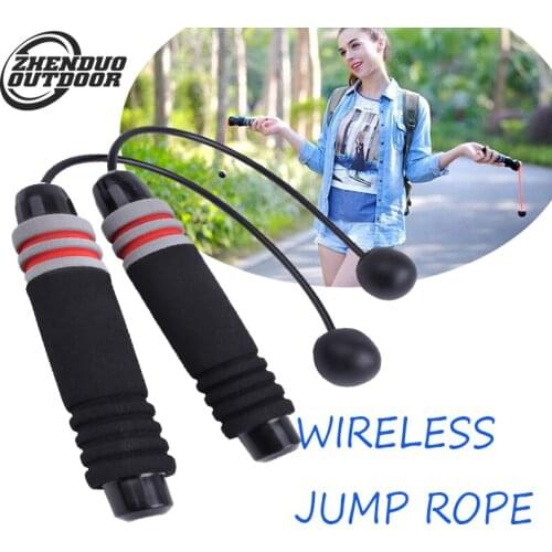 Cordless Jump Ropes Fitness Sports Weight Loss Exercise Wireless Skipping Work Out