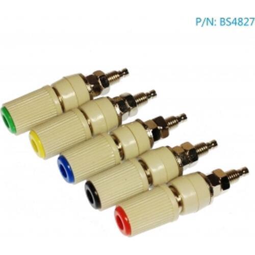 BS4827 Pack 2 terminals red-black 4mm female