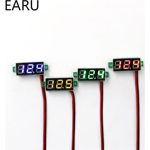 Mini Digital Voltmeter Voltage Tester Meter 0.28 Inch 2.5V-30V LED Screen Electronic Parts Accessories Digital Voltmeter