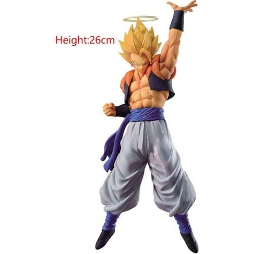 26cm Dragon Ball Legendary Angel Goku Gogeta Super Saiyan Star Burst Anime Action Figure PVC Model Brinquedos Ornaments Toys