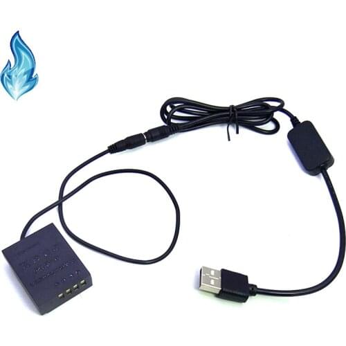 USB 8.7V Cable + CP-W126 DC Coupler for Fuji Cameras X H1 A1 A2 A3 E1 E2 E2S Pro1 Pro2 T1 T10 T20 T30 HS30 HS33 HS35 HS50 EXR