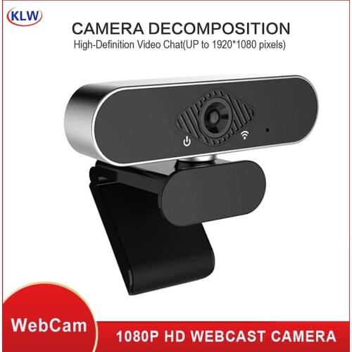 Computer USB Webcam with Built-in Microphone 2MP Full HD 1080P Widescreen Video Work Home Accessories USB Web Camera for PC W8