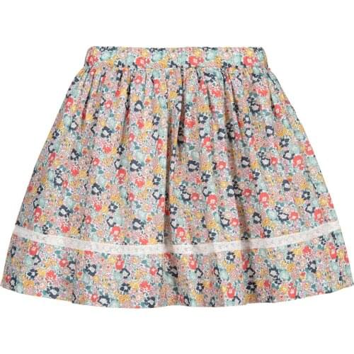 Baby Girls short skirt cherry floral print sweet girls skirt 2021 spring summer new product reservation