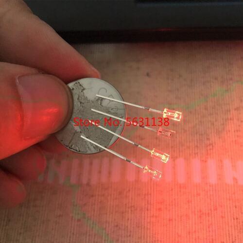 100pcs 2*3*4 Water Clear RGB Slow Flash Square Light Emitting Diode 2x3x4 mm LED Blinking Multicolor Flicker Ultra bright Diode