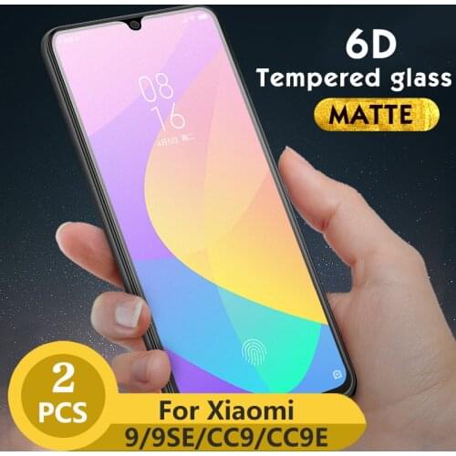 2Pcs/lot Matte Protective Glass For Xiaomi CC9 cc9e A3 Tempered Glass For Xiaomi 9 SE Screen Protector For Mi CC9 cc9e A3 Glass
