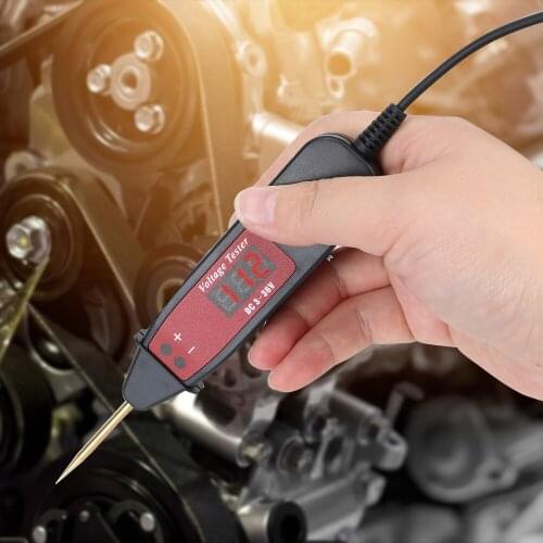 Power Probe Pencil Digital Display Electric Voltage Power Test Pen 5-36V Non-Contact Tester For Car Trailer Motorcycle Truck