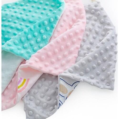 Newborn Baby Appease Towel Infant Soft Square Plush Toys Comforting Saliva Towel 69HE