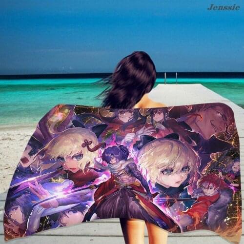Role-playing Mobile Games Beach Towel Outdoor Water Sports Towel Swimming Surf Towels Portable Big Yoga Mat Beach Chair Blanket