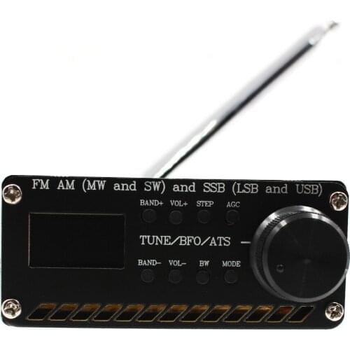 Portable Radio Support Speaker Assembled SI4732 All Band Radio Receiver FM AM (MW SW) SSB (LSB USB) w/ Antenna