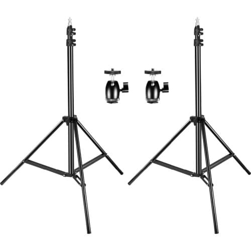 Neewer 2 Packs Adjustable Light Stands with 2 Pieces 1/4-inch Screw Tripod Mini Ball Head Hot Shoe Adapters for HTC Vive VR