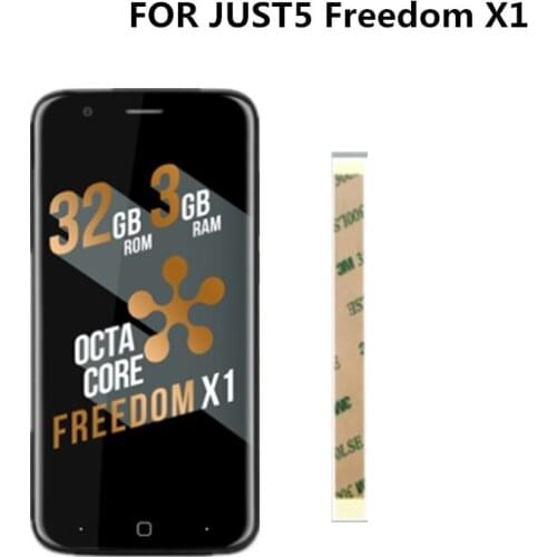 5.0inch For JUST5 Freedom X1 Touch Screen Digitizer Glass Sensor + LCD Display Panel Screen for JUST5 Freedom X1 cell phone