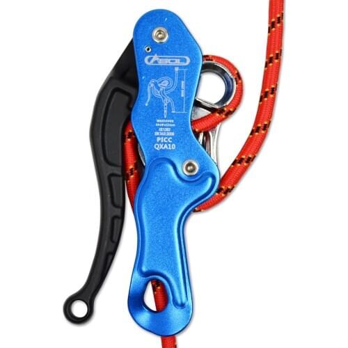 Rock Climbing Self Braking Stop Descender Rescue Arborist Rappelling Belay Device Gear Mountaineering Exploring Professional