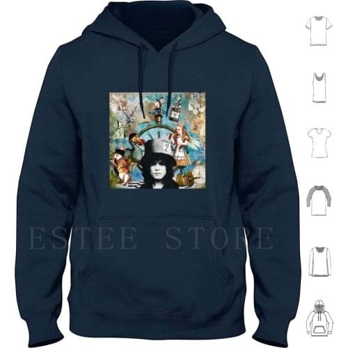 Marc Bolan Hoodies Marc Bolan Rex Glam Alice In Tea Party