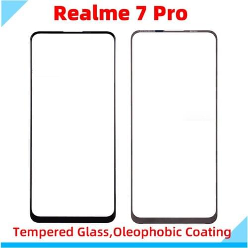 Outer Glass Lens For Oppo Realme 7 Pro Realme 7Pro Global RMX2170 Front Touch Screen Glass Outer Lens Repair Parts