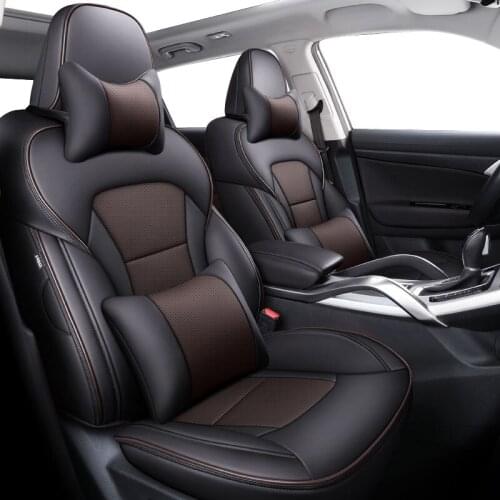 High quality black leather Car seat covers For fiat 500 punto tipo freemont bravo panda accessories