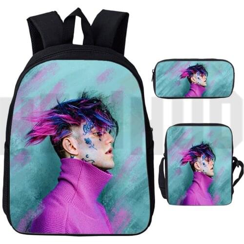 Women HipHop Travel Rucksack 3D Lil peep Mochila Fashion Backpack Teenager Bookbag Girls School Bags Laptop Penbox Shoulderbag