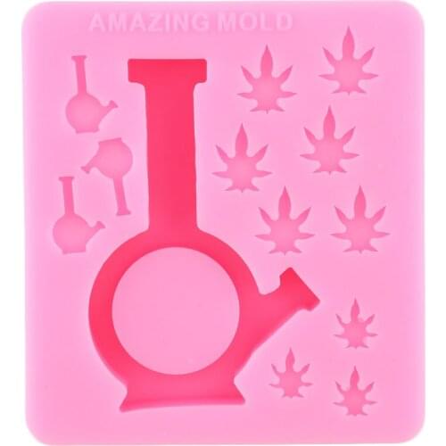 Quicksand Bottle Silicone Molds Epoxy Resin Casting Keychain Molds Pendant Jewelry Making Mould Chocolate Candy Fondant Moulds