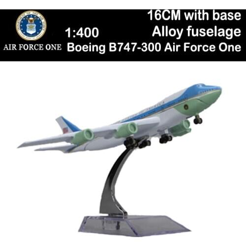 16CM 1:400 Airplane Boeing B747-300 Model Air Force One Base Alloy Aircraft Plane Airliner Display Boys Toy Model Souvenirs Gift