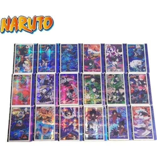 18pcs/set New Anime Naruto Card Uzumaki Hyuga Hinata Uchiha Toy Figures Commemorative Edition Game Card Collection Cards