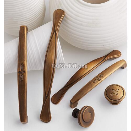 20PCS European Antique Kitchen Door Furniture Handles Cupboard Drawer Wardrobe Shoe Cabinet Pulls Handles & Knobs