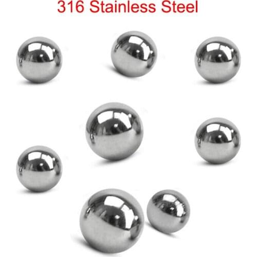 3.969mm 4mm 4.5mm 4.763mm 4.8mm 5mm 5.5mm 6mm Diameter SUS316 316 Stainless Steel Machine Car Bolt Rod Solid Bearing Ball Bead
