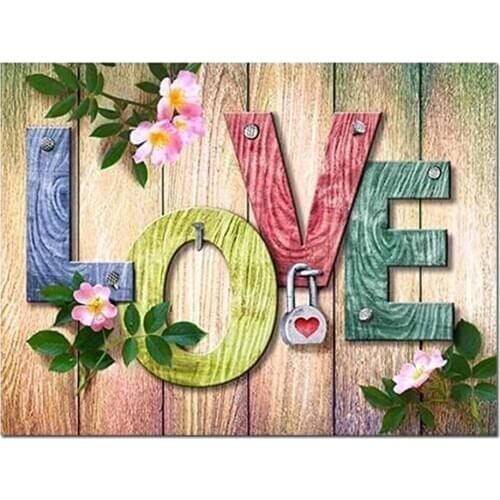 5D DIY Diamond Painting Landscape Love Letter Cross Stitch Patterns Diamond Painting kits for Embroidery with Beads