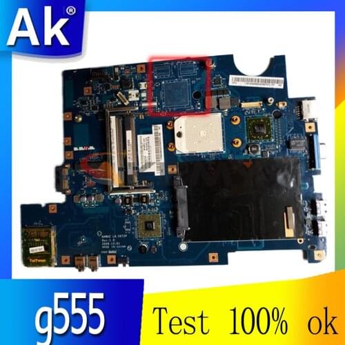 Akemy LA-5972P for Lenovo ideapad g555 laptop motherboard DDR2 free cpu 11S69035134 HD4200 graphics Mainboard