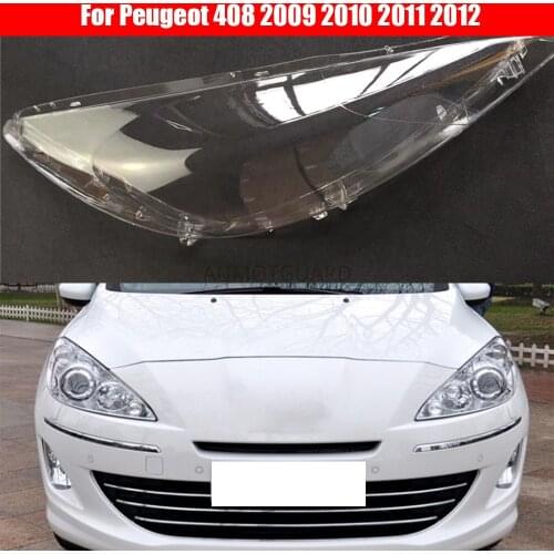 Car Headlight Lens For Peugeot 408 2009 2010 2011 2012 Car Headlight Headlamp Lens Auto Shell Cover