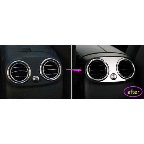 Car Armrest Rear Air Outlet Cover Vent Sticker for Mercedes Benz GLC C Class W205 W253 C200 GLC260