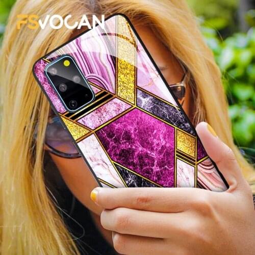 Art Marble Stone Design Case For Samsung Galaxy S20 FE S10 S21 Plus A71 A70 A51 A50 Note 20 10 Ultra Granite Luxury Phone Cover