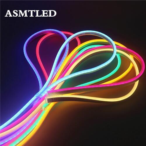 DIY Led Neon Tube DC 12V SMD 2835 Flexible Neon Strip For Outdoor Decorative Lighting 1m 2m 3m 5m 6m 8m 10m Flexible Neon Lamp