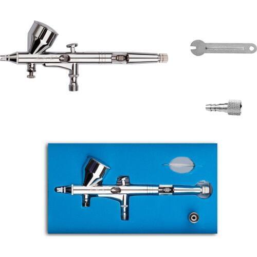 Dual Action makeup Airbrush Kit 0.2mm Needle air brush set Body paint aerograph Nail Art flash spray gun mini Car cake SP180TG02