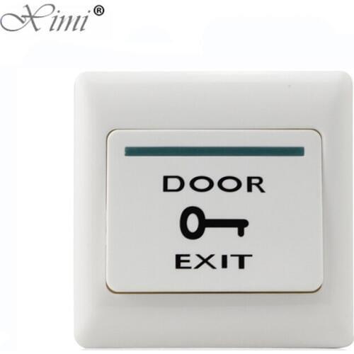 Good Quality Door Access Control Plastic Push Exit Button Push Open Door Release Exit Button Exit Switch For Door Control System