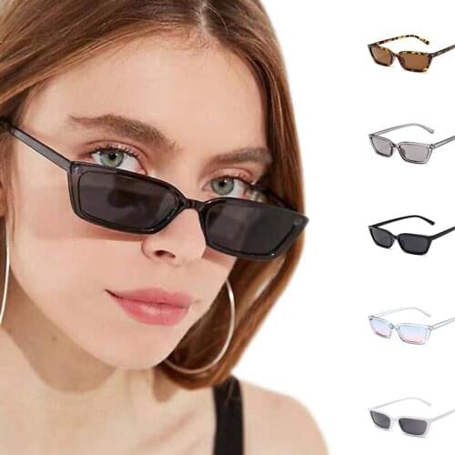 Classic Small Rectangular Womens Retro Brand Designer Glasses Square Sunglasses Vintage Fashion Sunglasses lense Sun Decorative