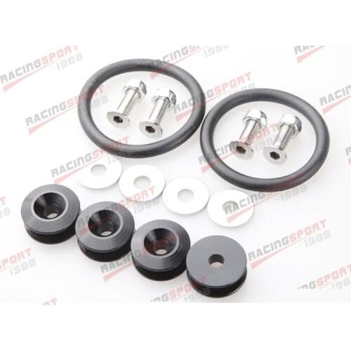 Aluminum Quick Release Fasteners Kit For Bumper & Trunk H-atch Car/Truck ORANGE/GREEN/SILVER/RED/GOLDEN/BLUE/BLACK/NEO