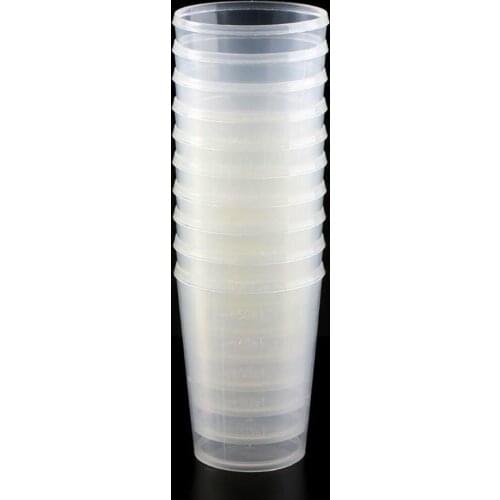 Kitchen Transparent Scale Cup Kitchen Measuring Cup Grips Scales Practical DIY Glue Clear Tool With Jewelry Make Resin Sili D1I8