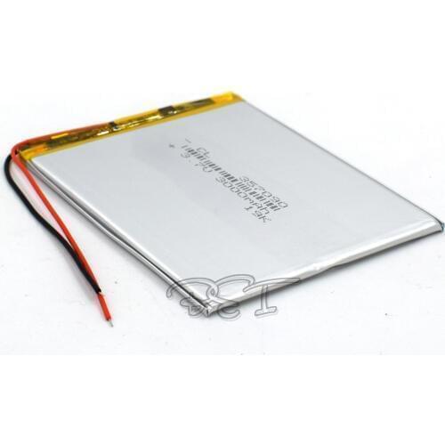 10Pcs Lithium Polymer Battery 357090 3.7V 3000mah Rechargeable Liion Cell Li-Po For DVD PAD PDA MP5 GPS Digital Product Navigato