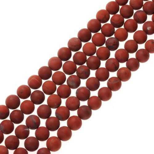 Nature stone Matte Poppy Jaspe r loose Beads Round Gorgeous beads 4mm 6mm 8mm 10mm 12mm For DIY Jewelry making Necklace Bracelet