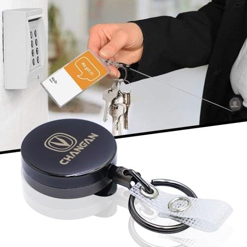 New metal car keychain key ring creative free stretch rope For changan CS75 PLUS CS95 CS35 alsvin CS15 CS55 Eado