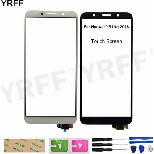 Front Glass Touch For Huawei Y5 Lite 2018 DRA-LX5 Touch Screen Digitizer Panel Sensor Replacement