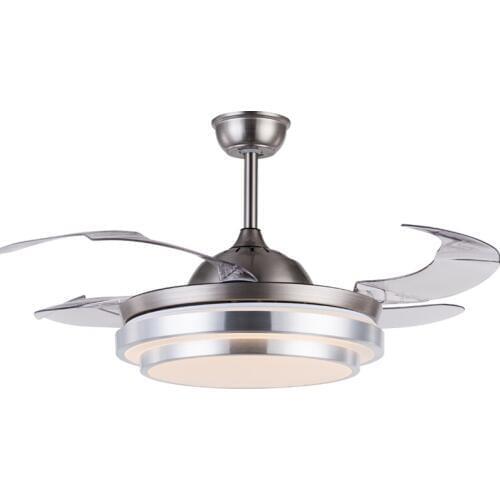 FAN LAMP 36/42 inch 3Color Changing light invisible Modern LED ceiling fan light remote control ceiling lamp 90-230V